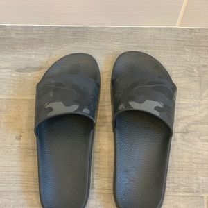 Valentino Slides - Size Euro 43/US 9- Black/grey